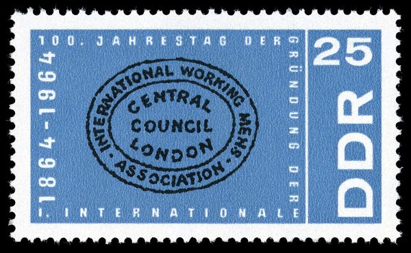 Stamp Imprint of the First International Workers Association