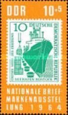 Stamp from 1958: Cargo Ship "Freundschaft"