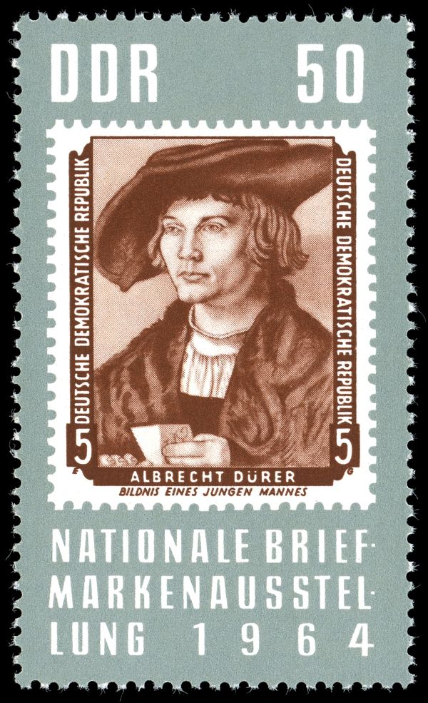 Stamp from 1955: Portrait of a Young Man, Albrecht Dürer
