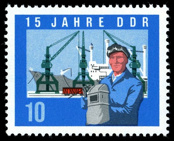 Welder, Ship on the Quay