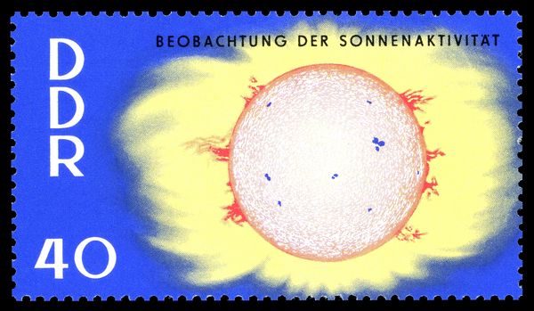 Sun with Corona and Prominences