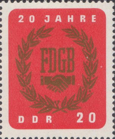 20th Anniv of the Free German Trade Union Confederation