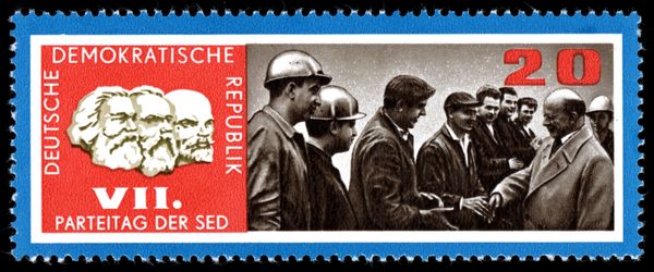 Walter Ulbricht and Factory Workers