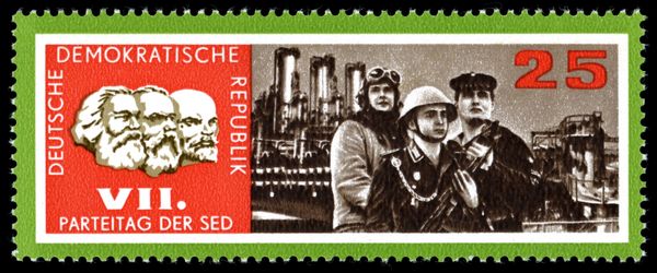 Soldiers before plant