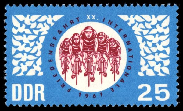 Cyclists, Stylized Doves