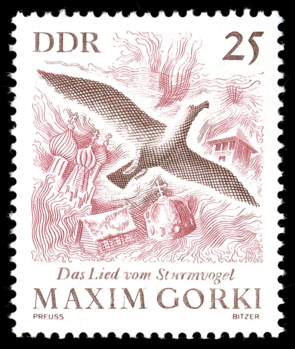 The Song of the Stormy Petrel (Symbolic Illustration)