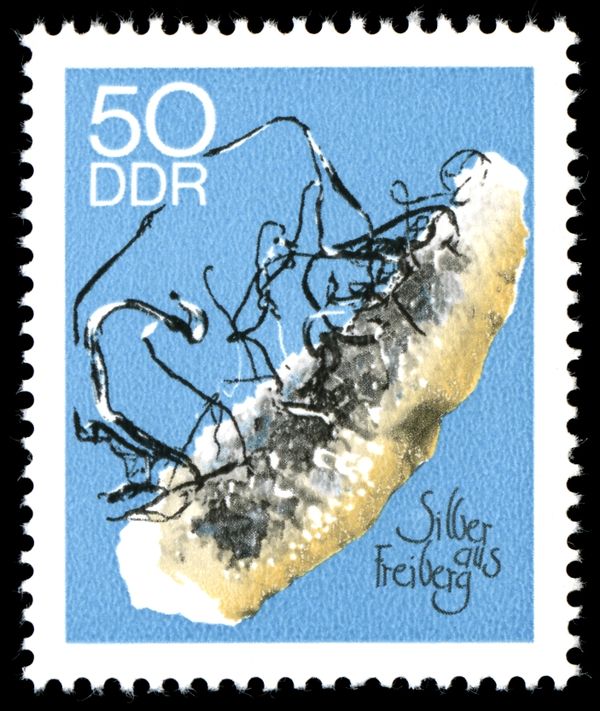 Silver from Brand near Freiberg, Himmelsfürst Mine