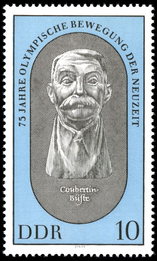 Pierre de Coubertin (1863-1937), Bust by Wieland Förster