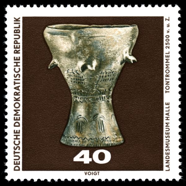 Clay Drum (c. 2500 BCE) Leuna-Rössen, Merseburg County