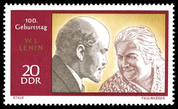 Lenin with Clara Zetkin