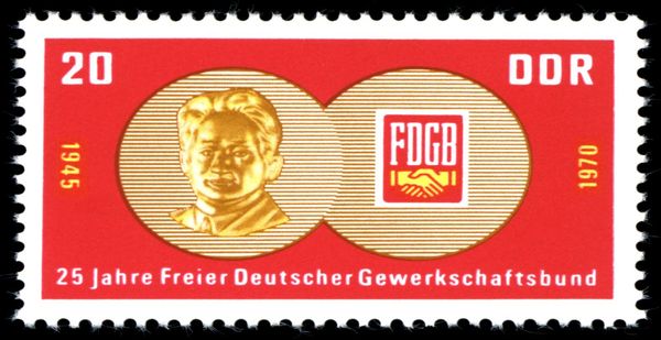 Fritz Heckert Medal and FDGB Badge