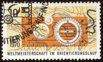 Competition card, sports compass