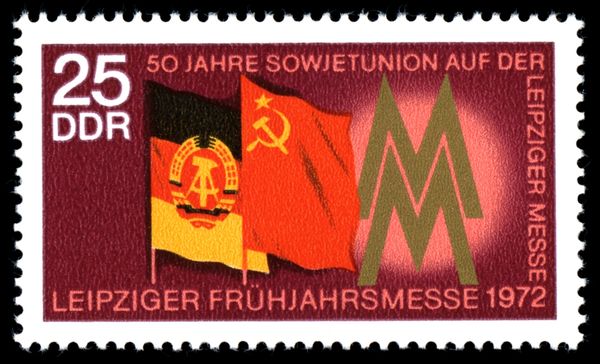 Flags of the GDR and USSR