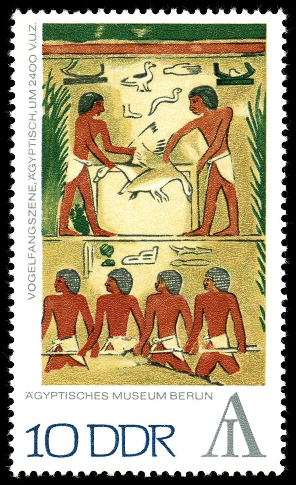 Bird Hunting Scene (relief), Egypt (c. 2400 BC)