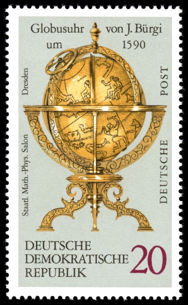 Globe Clock by J. Bürgi (1590)
