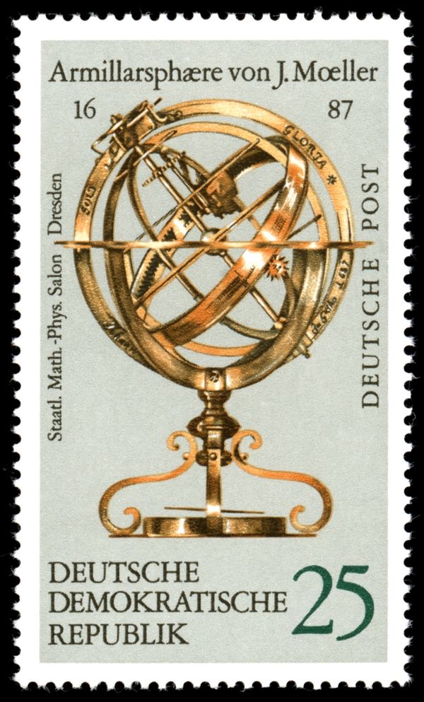 Armillary Sphere by J. Moeller (1687)
