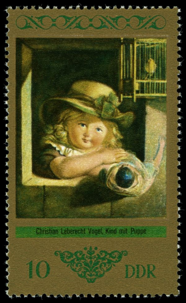 Child with Doll, Christian Leberecht Vogel