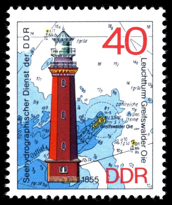 Greifswalder Oie Lighthouse, 1855
