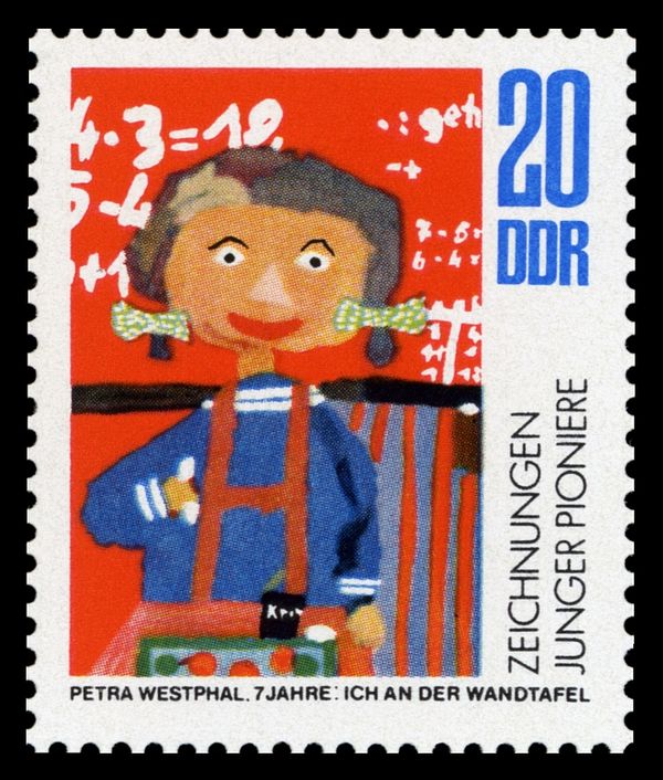 Me at the Blackboard; Petra Westphal (7 years)