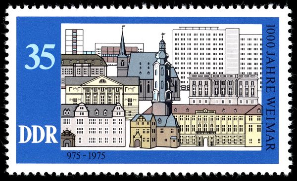 Historic and New Buildings in Weimar
