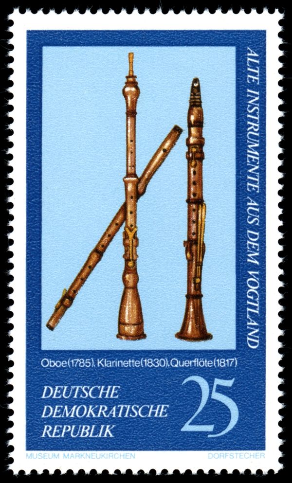 Oboe (1785), clarinet (1830), flute (1817)