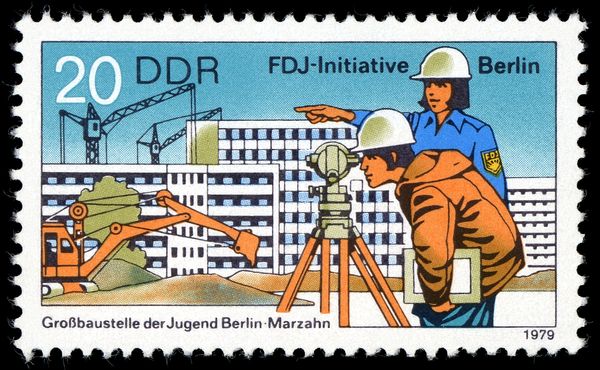 Construction site of the young, Berlin-Marzahn