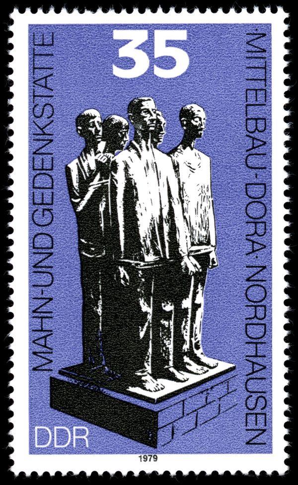 Group of figures in the former concentration camp Mittelbau-
