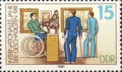 Disabled people in museum
