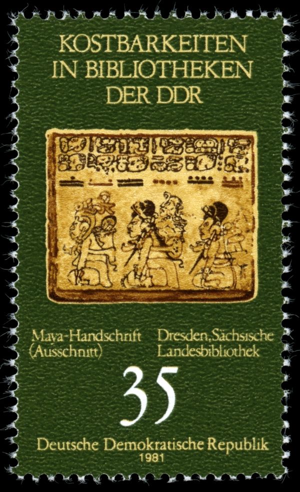 Mayan Manuscript (detail), Saxon State Library Dresden