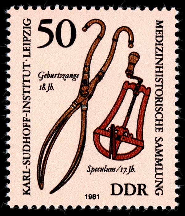 Forceps (18th century), Speculum (17th century)