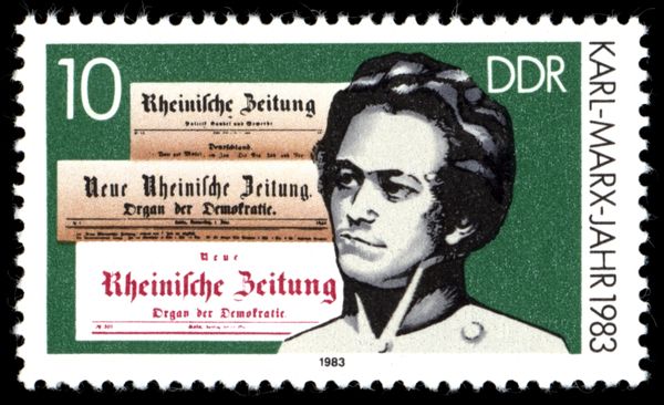Karl Marx and Newspaper Mastheads