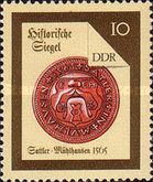 Seal of the Saddlers of Mühlhausen (1565)