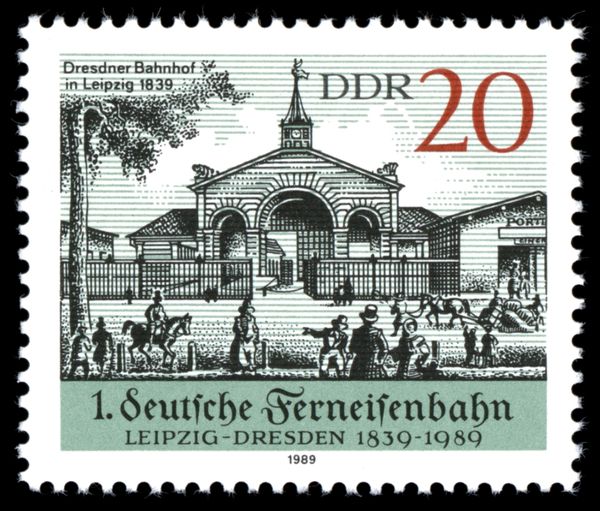 Dresden Station in Leipzig (1839)