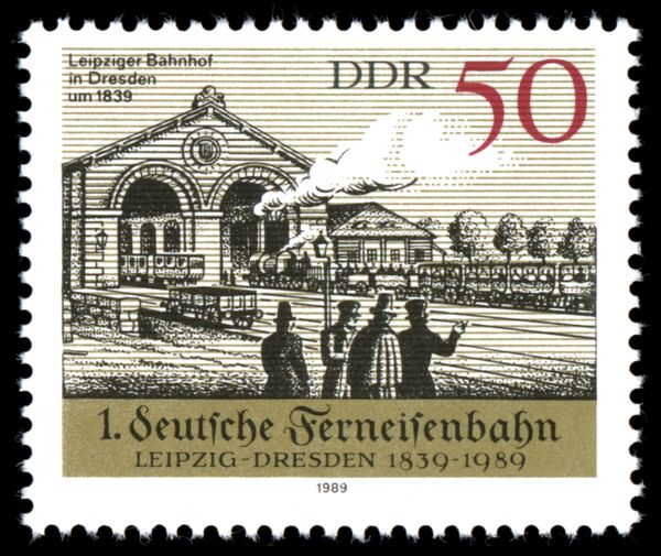 Leipzig Station in Dresden (about 1839)