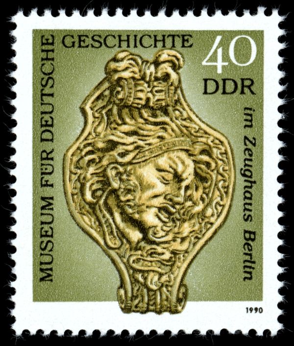 Heads of dying warriors; reliefs by Andreas Schluter