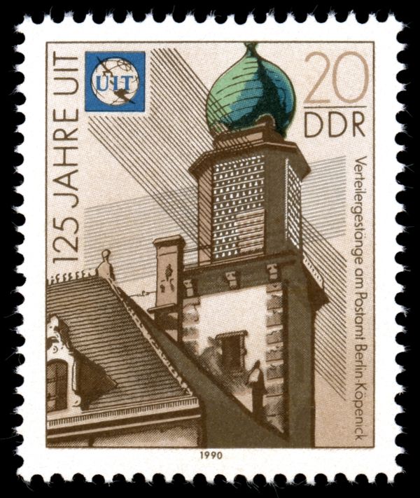 Distributor linkage for phone lines at the post office Köpen