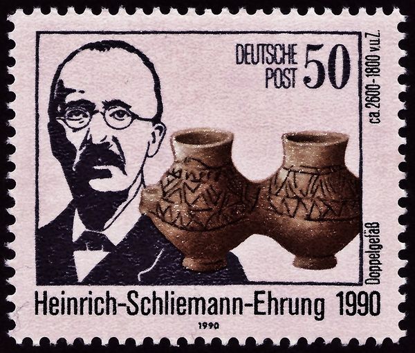 Heinrich Schliemann, double vessel