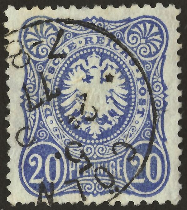 Imperial eagle and crown in oval, PFENNIGE