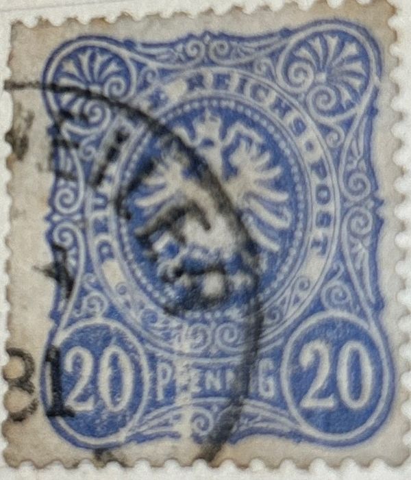 Imperial eagle and crown in oval, PFENNIG