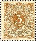 Value number under a crown in a pearls oval