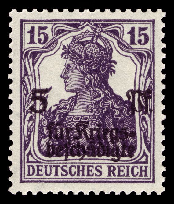 War Wounded Fund. Surch 5 Pf. for War Damage