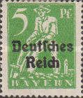 Stamps of Bavaria overprinted Deutsches Reich