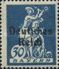 Stamps of Bavaria overprinted Deutsches Reich