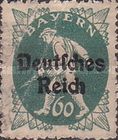 Stamps of Bavaria overprinted Deutsches Reich