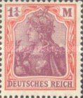 Germania with the imperial crown, hatched background