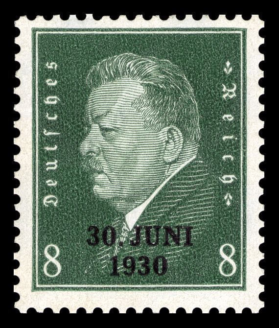 Overprint - Friedrich Ebert (1871-1925), 1st President