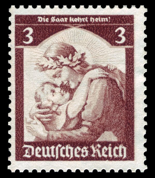 Symbol: 'The Saar will return to the mother of Germany'
