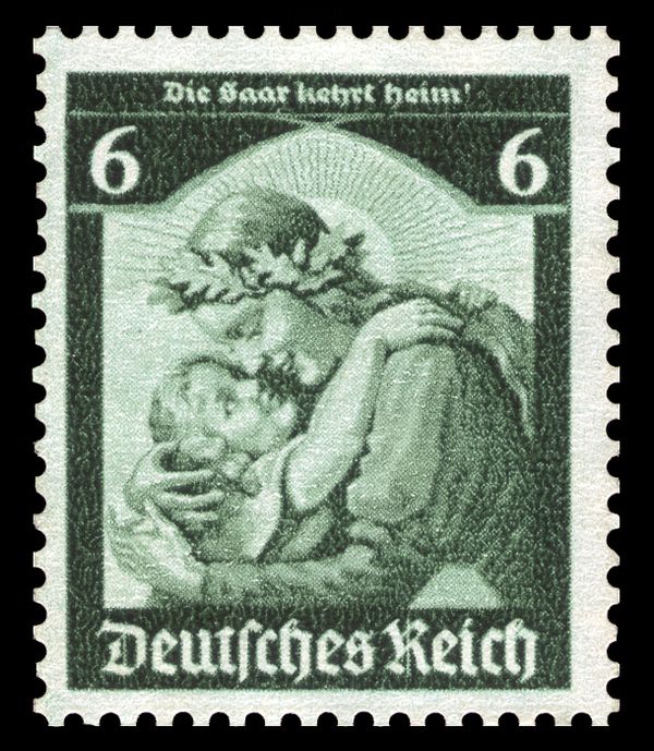 Symbol: 'The Saar will return to the mother of Germany'