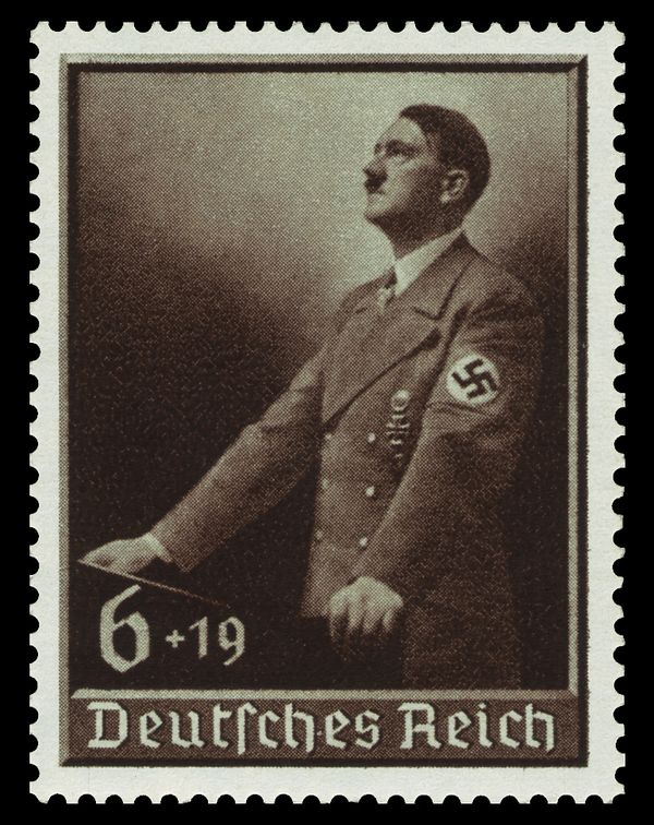 Adolf Hitler at Lectern
