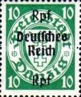 Stamps of Danzig surch Deutsches Reich and new values.